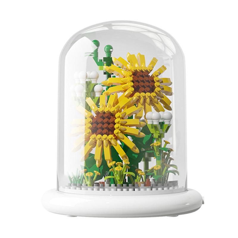 Sunflower Building Block Bouquet — Blooms That Last Forever