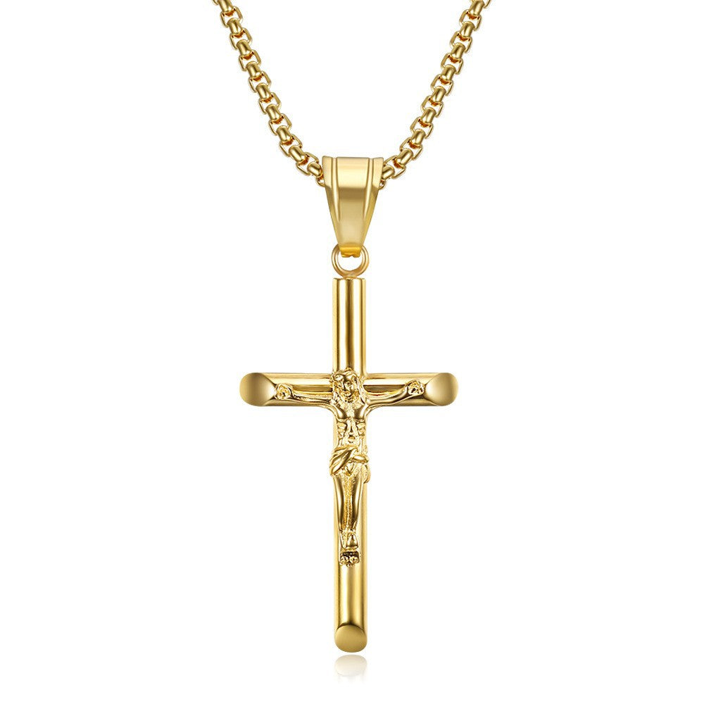 YS Cross Pendant Necklace — Minimal Edge, Maximum Impact