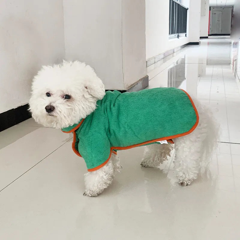Pet Drying Bathrobe — Bath Time Done in Minutes