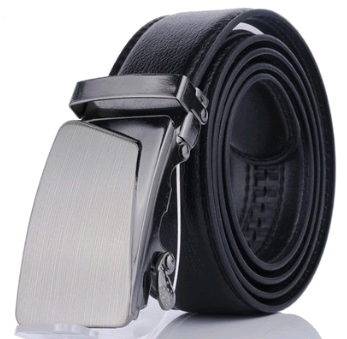 PU Leather Auto-Buckle Belt — No Holes, No Hassle