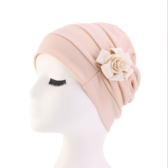 Ladies Flower Bandana Pullover Hat