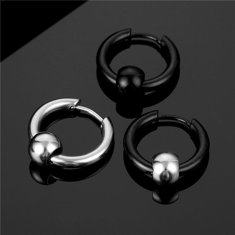 Titanium Steel Hoop Earrings — Bold, Rust-Proof, Built to Last