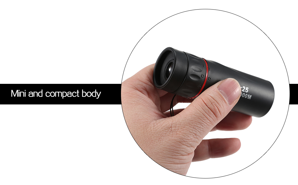 DA30x25 Mini Monocular — 7x Power, Fits in Any Pocket