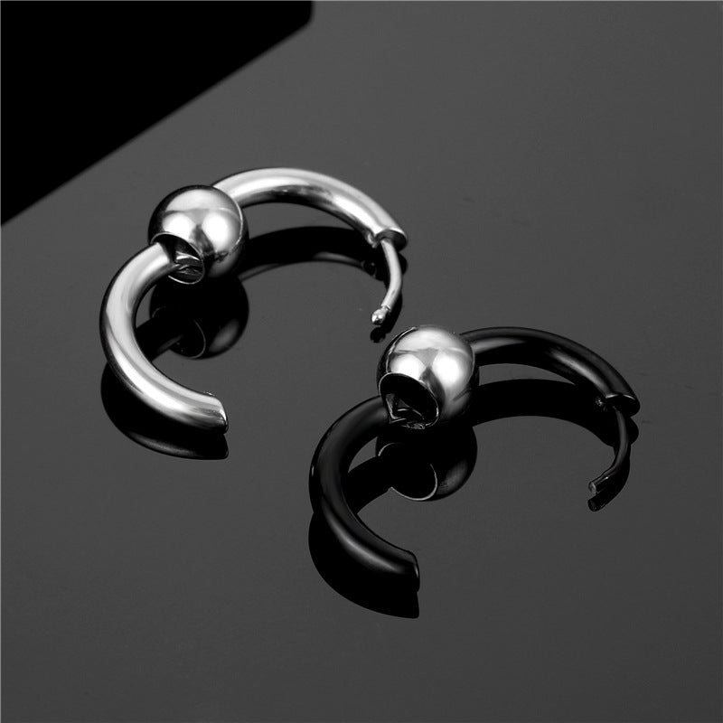 Titanium Steel Hoop Earrings — Bold, Rust-Proof, Built to Last