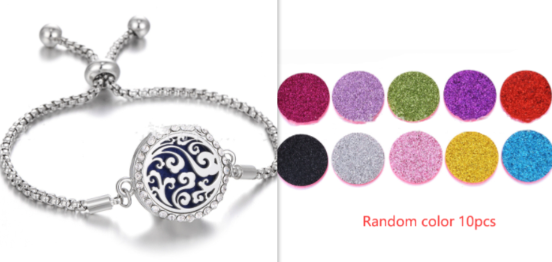 Stainless Steel Aromatherapy Adjustable Bracelet