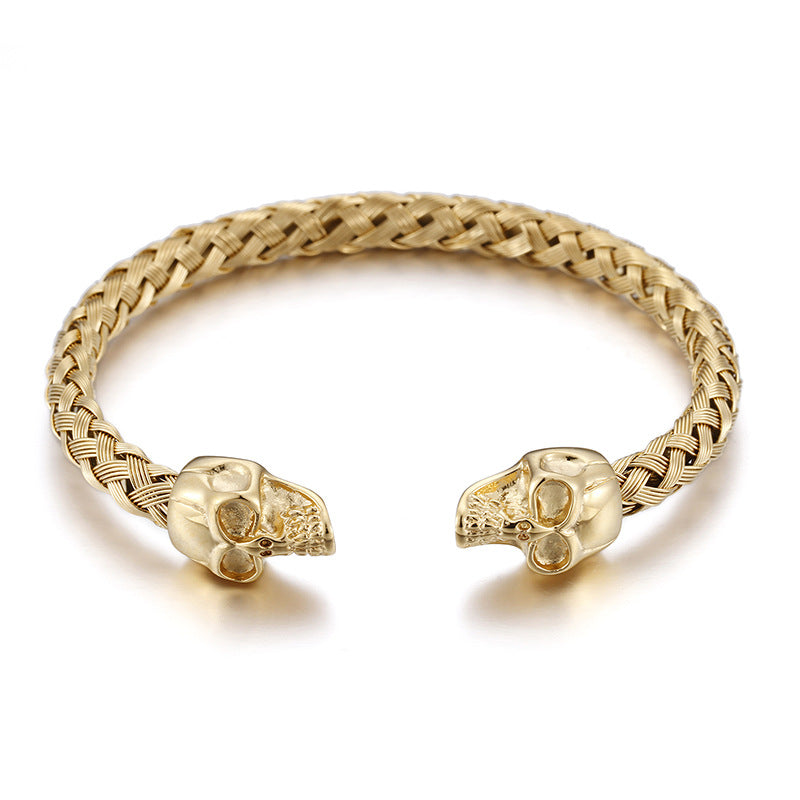 Men's Stainless Steel Skull Bracelet