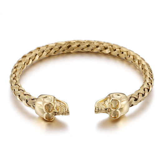 Men's Stainless Steel Skull Bracelet