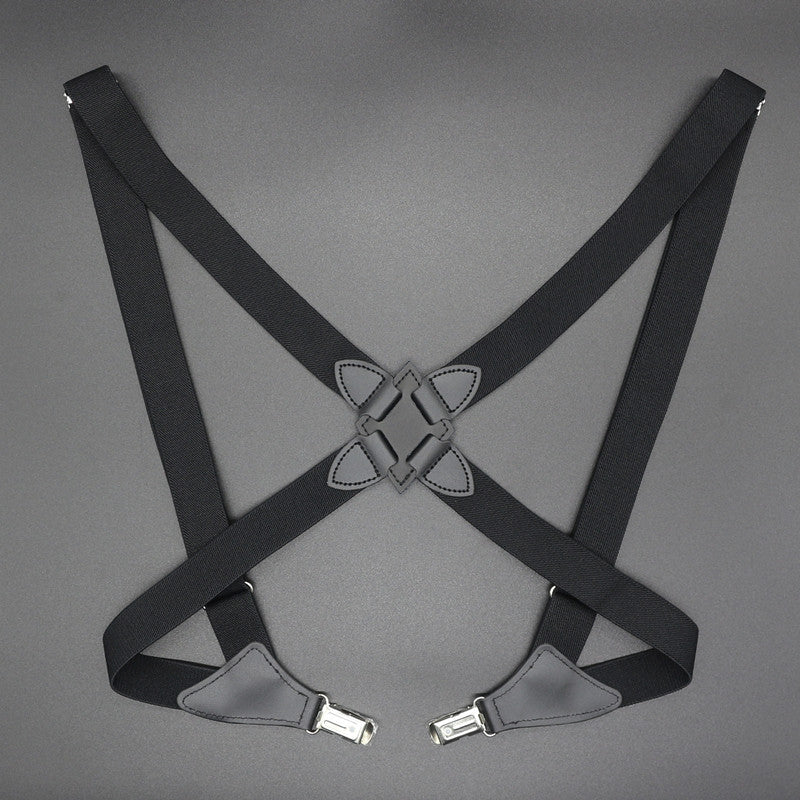 Vintage Adjustable Suspenders — Crossover Back, 8 Colors