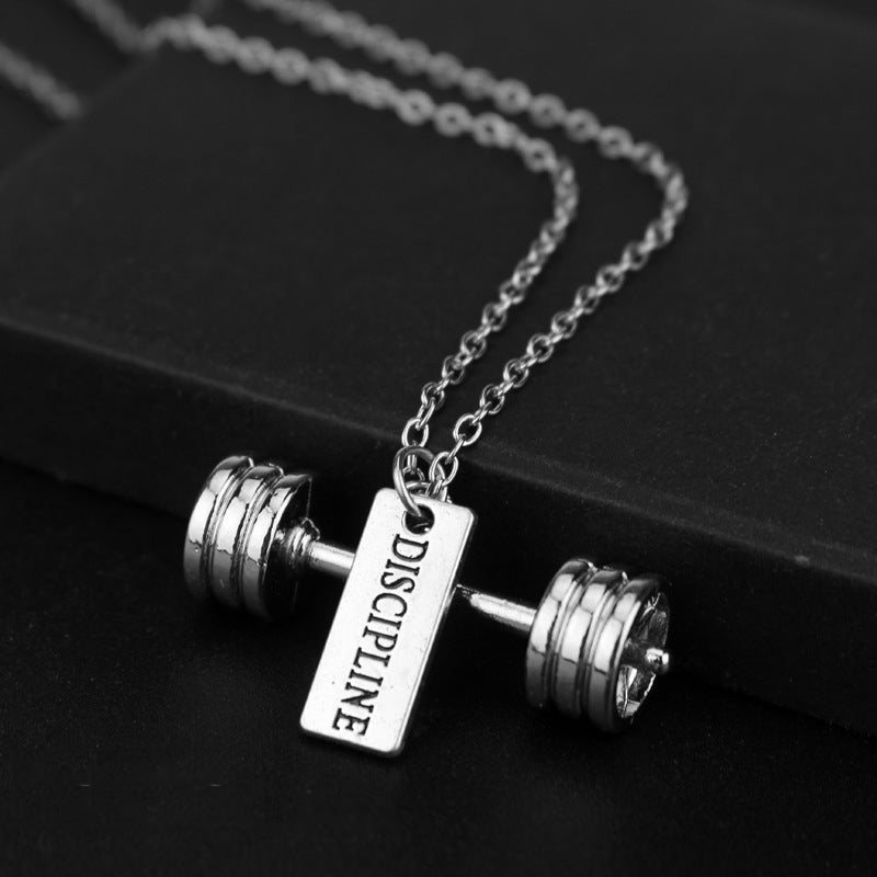 Dumbbell Pendant Necklace — Wear Your Grind Every Day