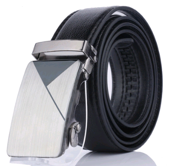 PU Leather Auto-Buckle Belt — No Holes, No Hassle