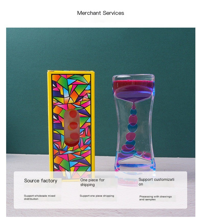 Dual Color Liquid Hourglass Timer — The Most Satisfying Desk Piece You've Never Seen