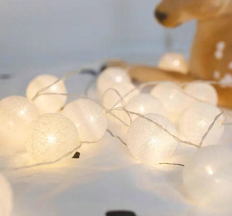 LED Cotton Ball String Lights — Cozy Up Any Room in 30 Seconds