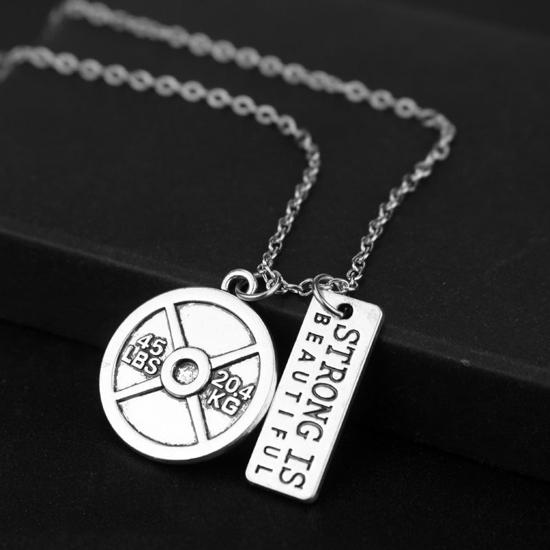 Dumbbell Pendant Necklace — Wear Your Grind Every Day