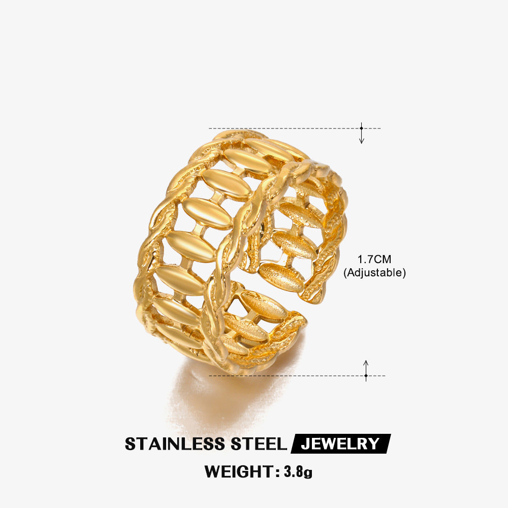 Adjustable Popular Stainless Steel Ring for Women