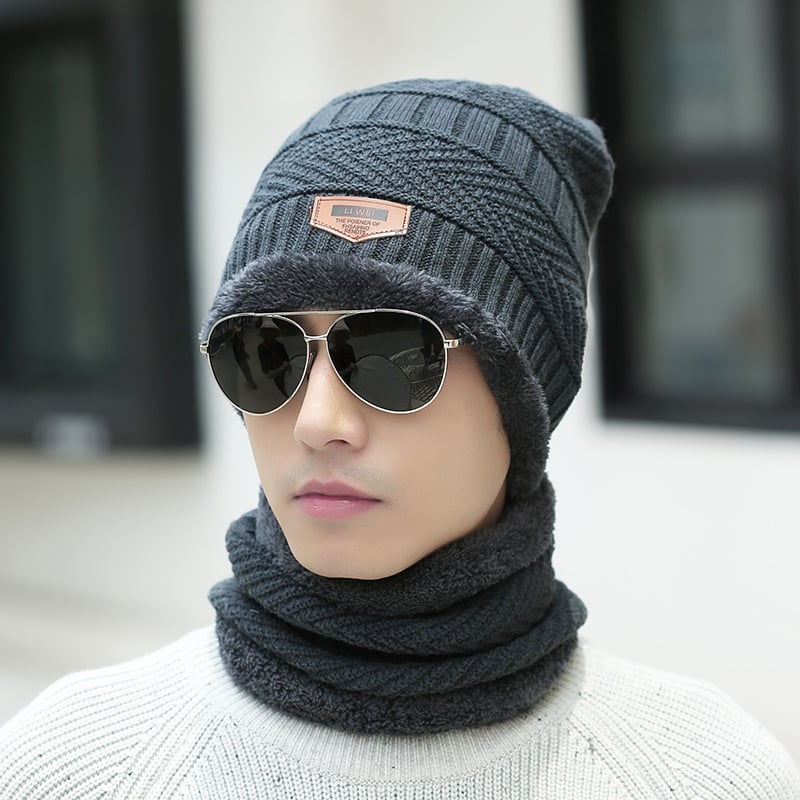 Knit Beanie and Scarf Set — Matching Winter Combo, Actually Warm