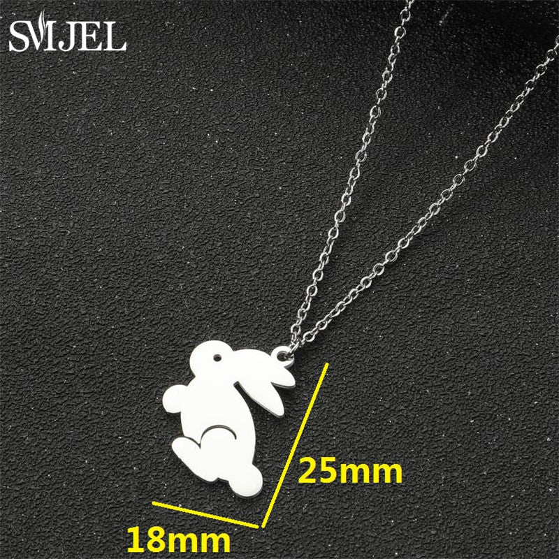 Rabbit Pendant Necklace — Cute SS Charm That Goes With Anything