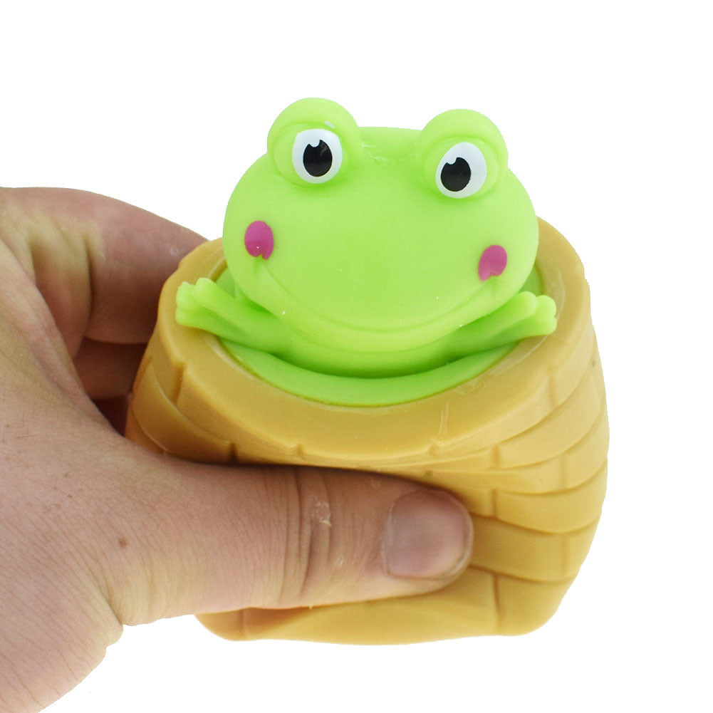 Pop-Up Frog Toy — Squeeze the Cup, Watch It Jump