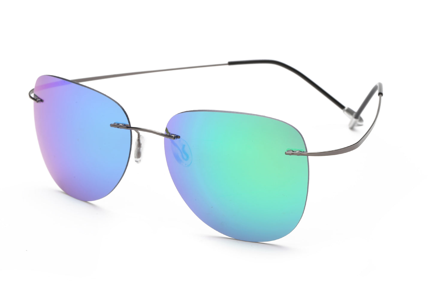 Titanium Frameless Polarized Sunglasses — Lightweight UV Protection