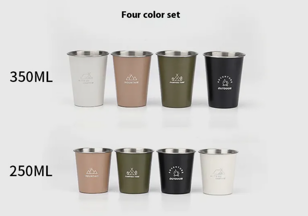 Stainless Steel Camping Cup — Rugged, Rust-Proof, Ready Anywhere