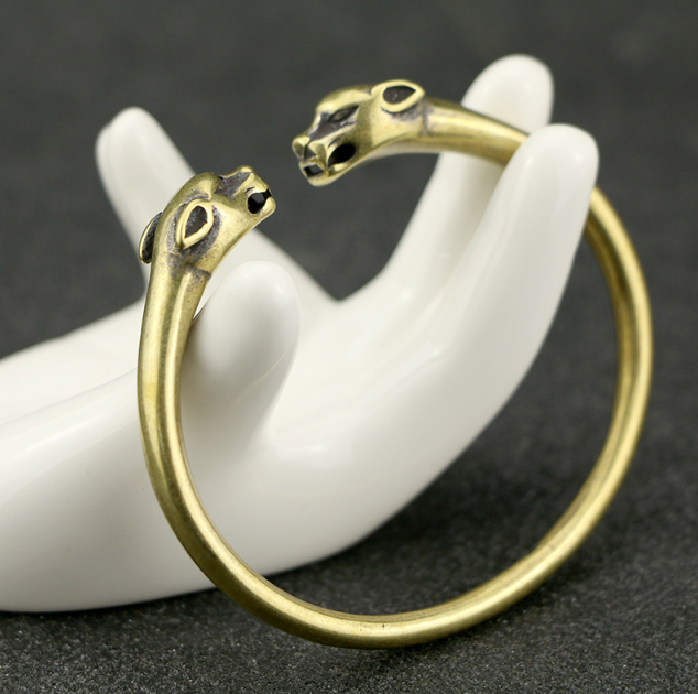 Punk Brass Leopard Bracelet — Bold, Handcrafted, Unmistakably You