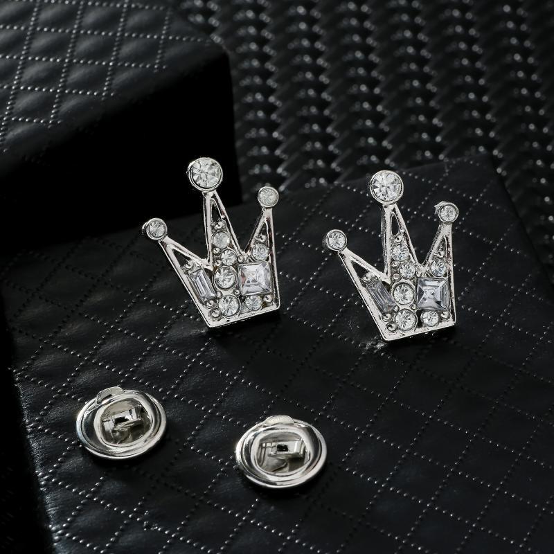 Men's Suit Brooch & Lapel Pin — Crown and Geometric Styles