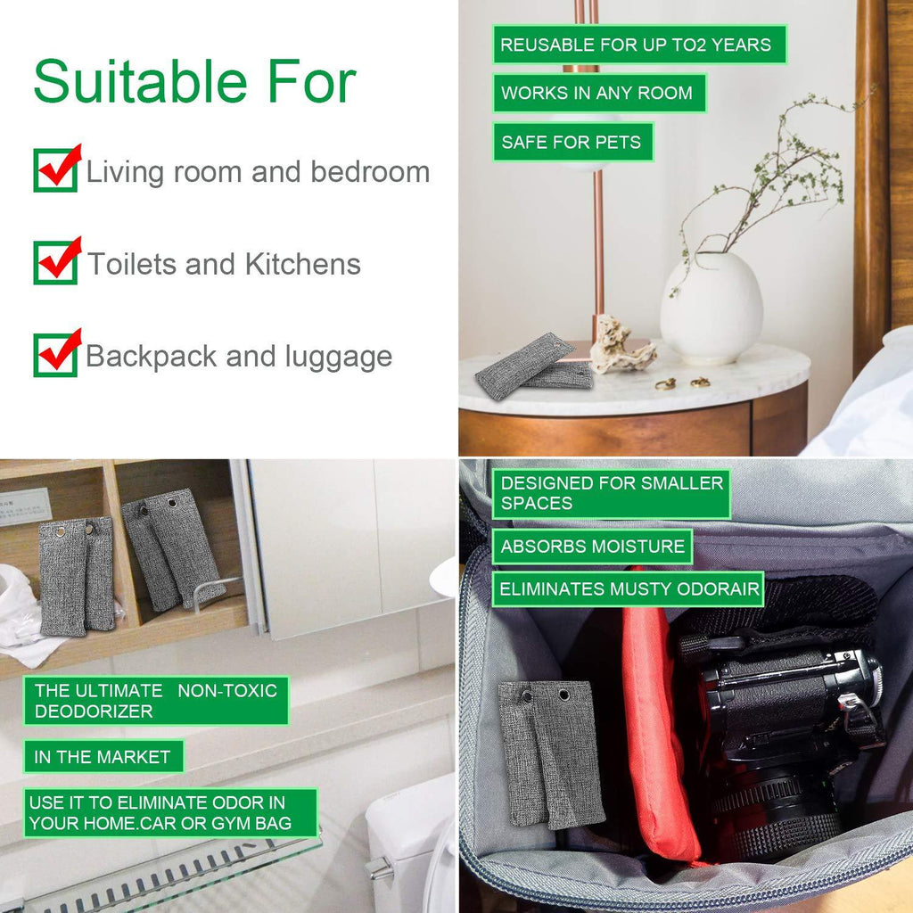 Bamboo Charcoal Air Purifier Bag — Natural Odor Gone, No Sprays Needed