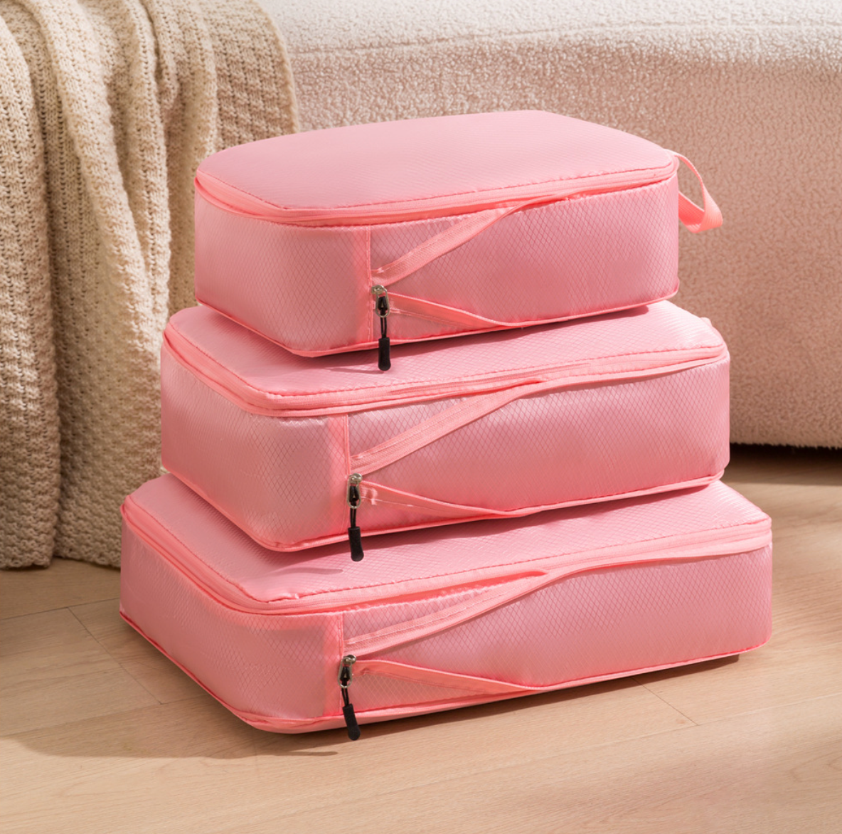 Travel Packing Cube Set (3-Piece) — Compress, Organize, Go