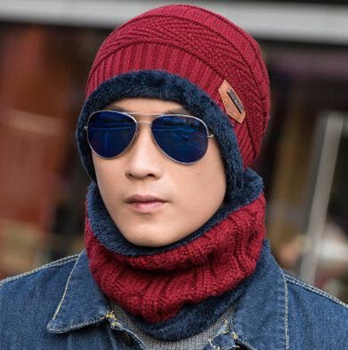 Men's Knit Beanie and Scarf Set — Coordinated and Cold-Proof