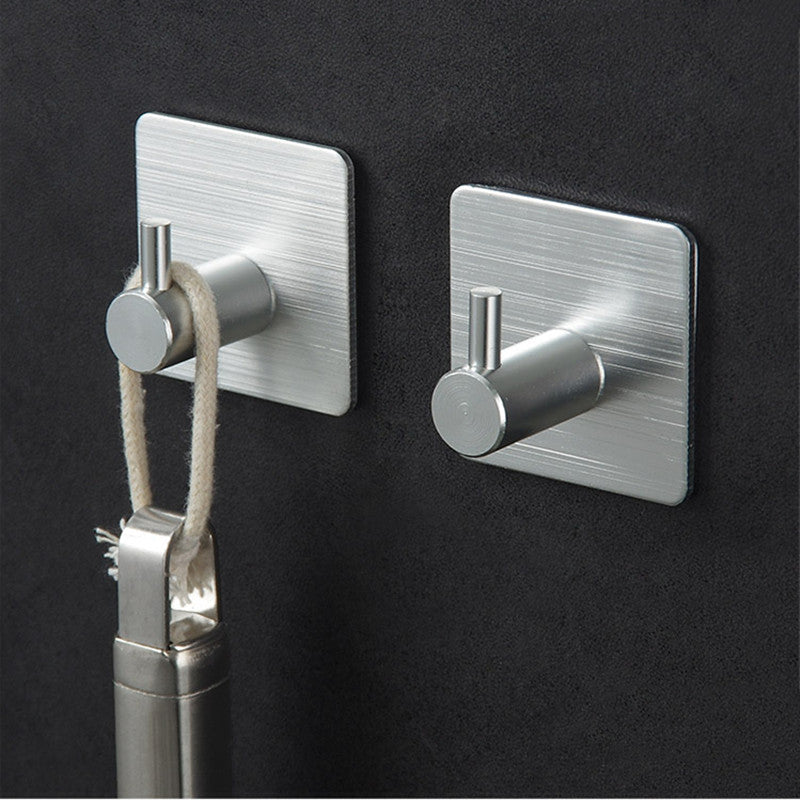 Space Aluminum Wall Hook with Strong Adhesive Mount