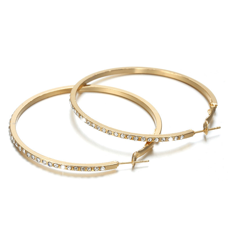 Hollow Circle Hoop Earrings and Studs
