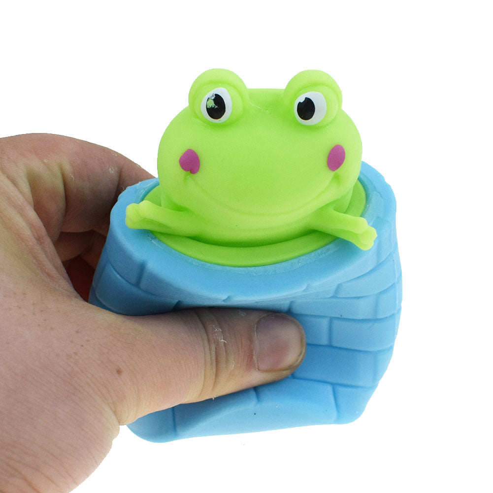 Pop-Up Frog Toy — Squeeze the Cup, Watch It Jump