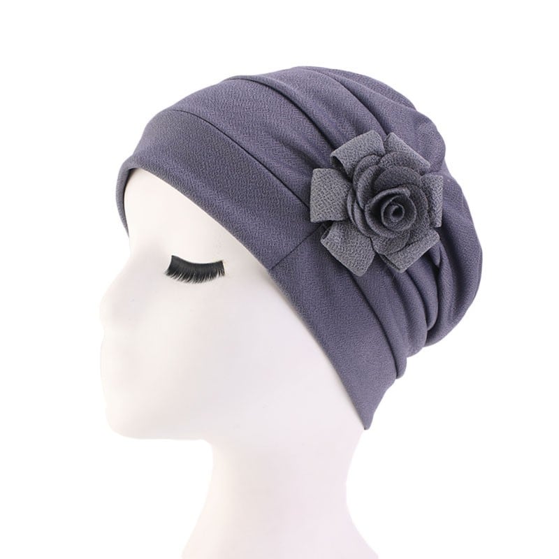 Ladies Flower Bandana Pullover Hat