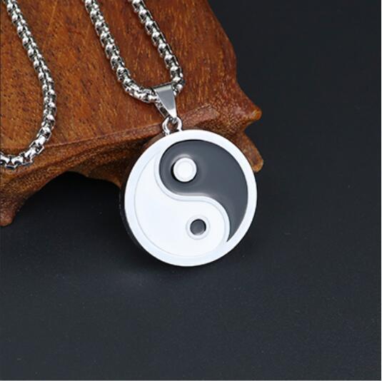 2020 Stainless Steel Taiji Pendant Necklace for Men