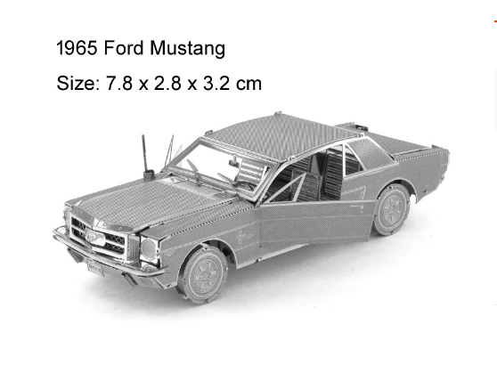 DIY 3D Nano Metal Puzzle Assembly Model