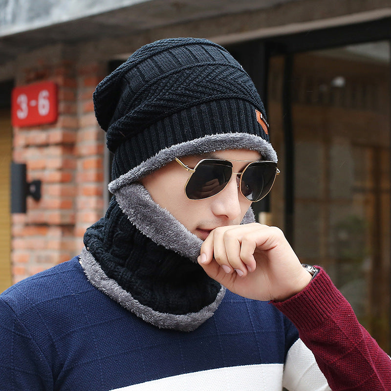 Men's Knit Beanie and Scarf Set — Coordinated and Cold-Proof