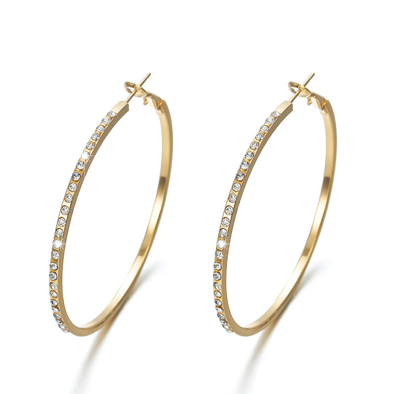 Hollow Circle Hoop Earrings and Studs