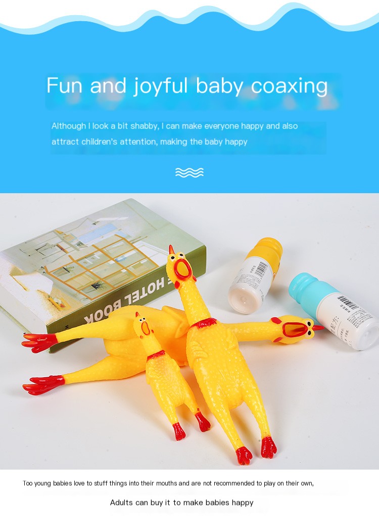 Screaming Chicken Stress Toy — Squeeze It and Let It All Out