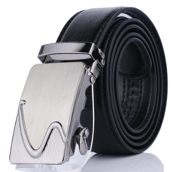 PU Leather Auto-Buckle Belt — No Holes, No Hassle