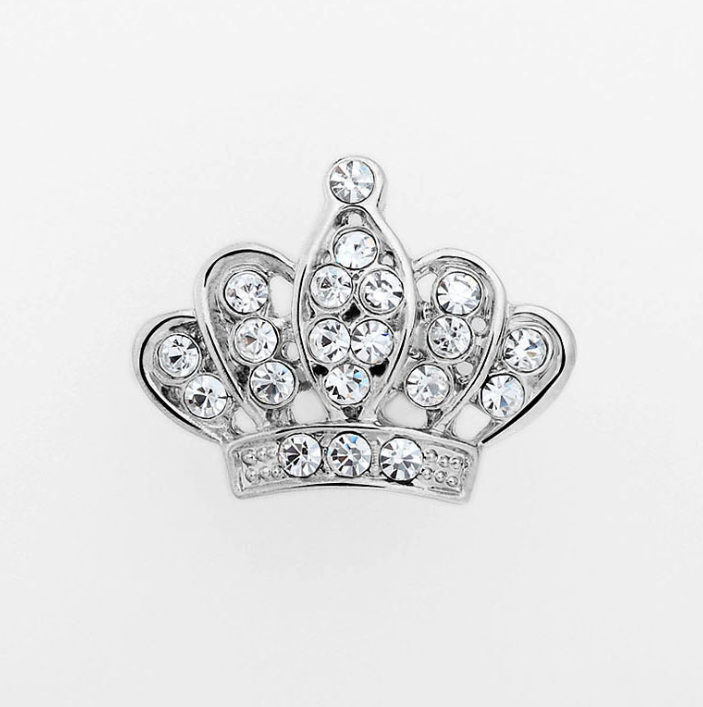 Crown Crystal Lapel Pin — Regal Style, Everyday Wear
