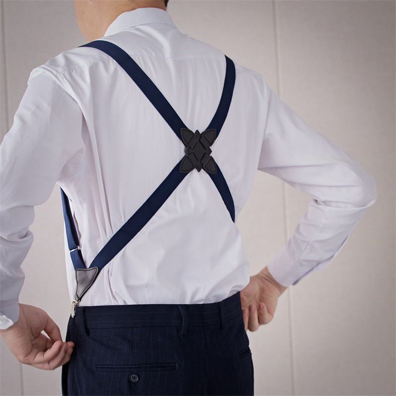 Vintage Adjustable Suspenders — Crossover Back, 8 Colors