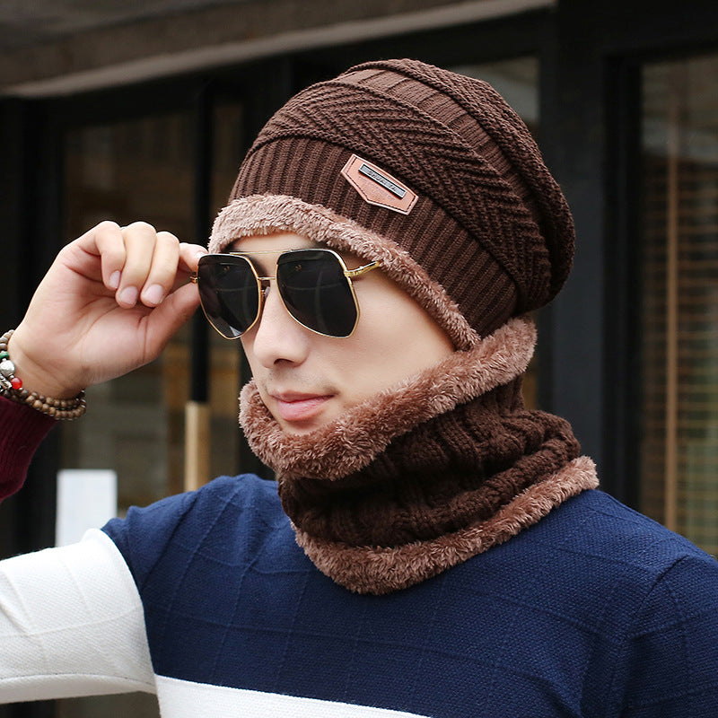 Men's Knit Beanie and Scarf Set — Coordinated and Cold-Proof