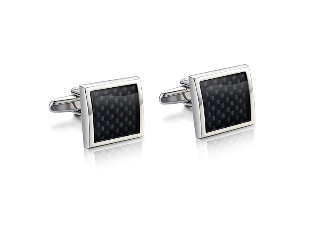 Copper Cufflinks — Geometric Minimalist Design