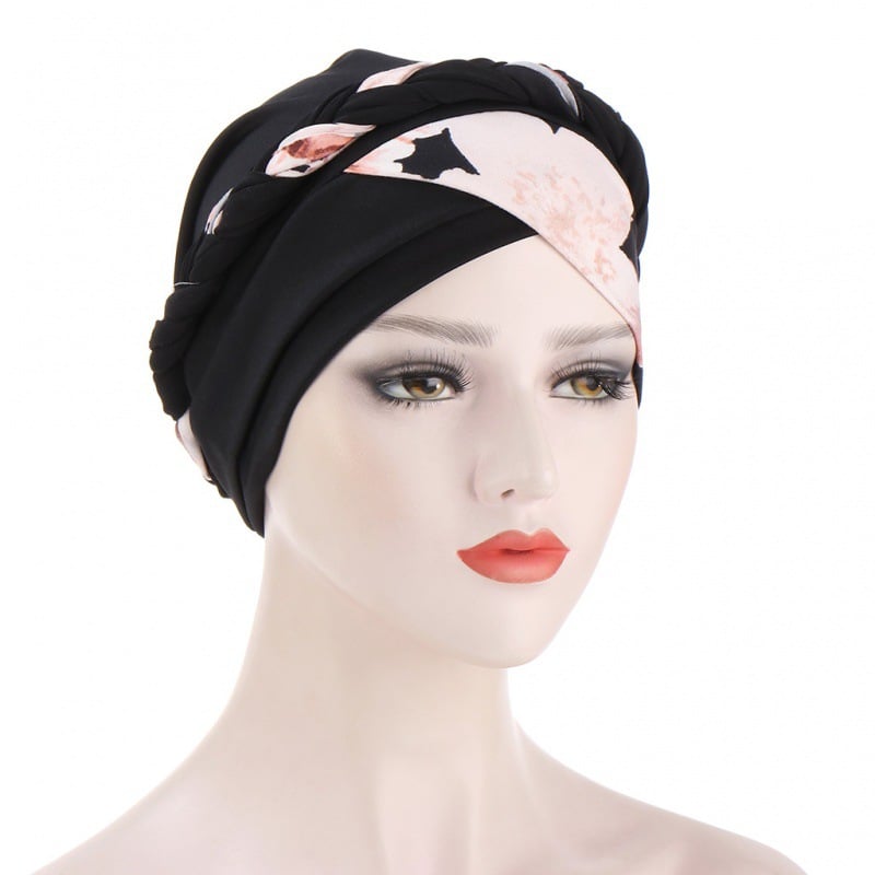 Leopard Print Patchwork Bandana Hat