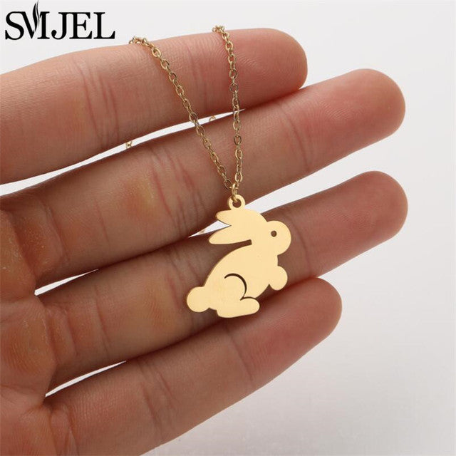 Rabbit Pendant Necklace — Cute SS Charm That Goes With Anything