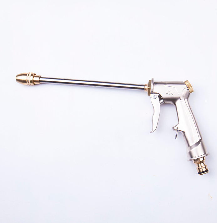 High-Pressure Metal Spray Nozzle — Car Wash Power, Garden Hose Simple