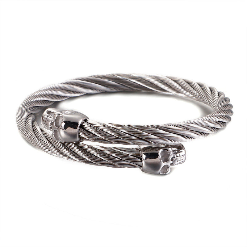 Men's Stainless Steel Skull Fashion Bracelet