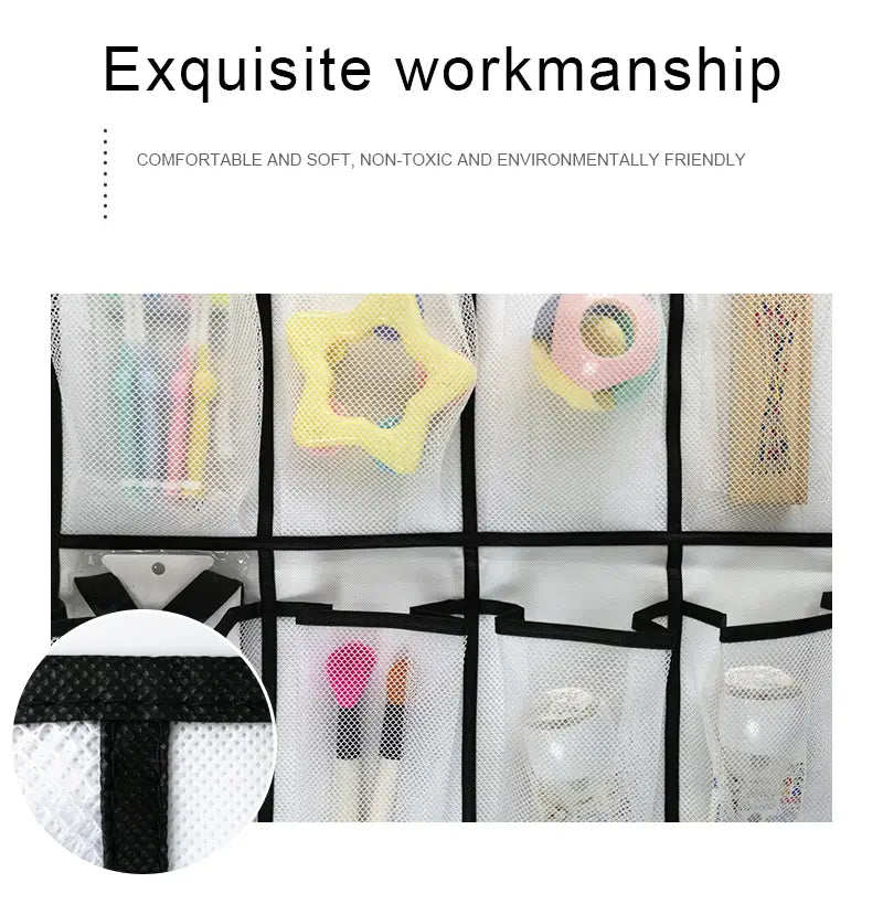 Over Door Shoe Organizer — 24 Pockets, Zero Floor Clutter