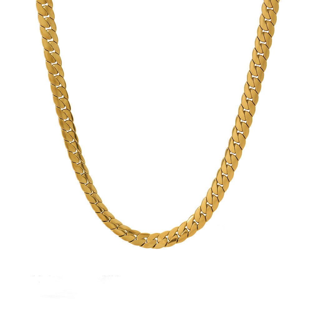 Cuban Link Stainless Steel Necklace — Multiple Widths, Unisex