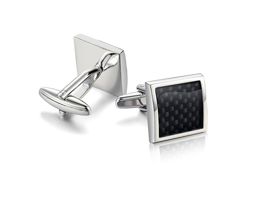 Copper Cufflinks — Geometric Minimalist Design