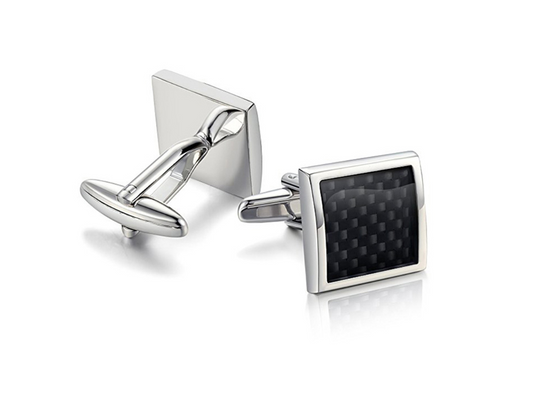 Copper Cufflinks — Geometric Minimalist Design